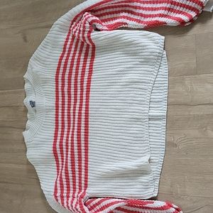 Stripped knitting sweater